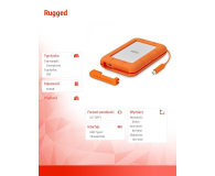 LaCie Rugged SSD 500GB Thunderbolt Pomarańczowo-Szary - 377198 - zdjęcie 2